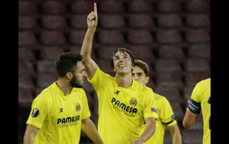 Tomás Pina igualó el marcador al minuto 59 con un centro por la banda izquierda que fue cerrando hasta internarse en la portería. AP / S. Laporta