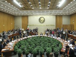 El Consejo General del INE presentó este jueves el informe anual de gestión de la Contraloría General del 2015. NTX / ARCHIVO