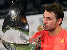 Stan Wawrinka conquista este sábado el título del torneo de la ATP en Dubai. AFP / K. Sahib
