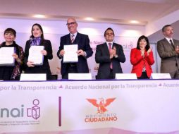 Este pacto significa poner a tiempo a las instituciones, dijo dirigente de MC. TWITTER / @INAImexico