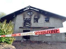 El inmueble había sido ya atacado en diciembre pasado cuando unos desconocidos también le prendieron fuego. EFE / ARCHIVO