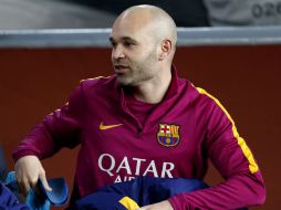 Andrés Iniesta quiere seguir ganando con el club Blaugrana. EFE / A. García