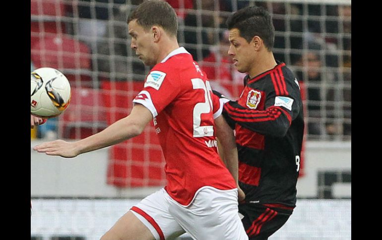 Javier anotó en el último partido ante Mainz, aunque su equipo perdió. AFP / D. Roland
