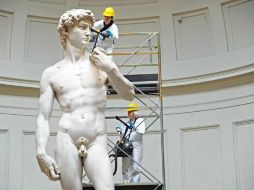 La manutención del David y de esculturas se han limpiado desde hace 13 años. AP / M. Degl' Innocenti