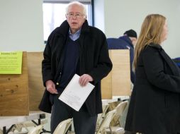 Todas las encuestas apuntaban a una arrolladora victoria en Vermont de Sanders, estado al que representan en el Senado. AP / J. Martyn