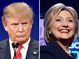 Los líderes en ambas contiendas, Clinton y Trump, se posicionan de cara al futuro. AFP / ARCHIVO