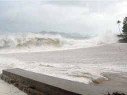 El fenómeno meteorológico podría provocar daños en la infraestructura del borde costero. NTX / ARCHIVO