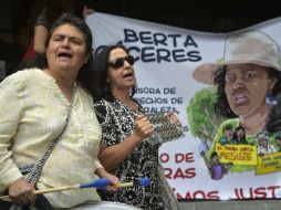 Durante el ataque en el que fue asesinada la líder indígena de Honduras, Berta Cáceres, un ciudadano mexicano resultó herido. AFP / R. Buendia