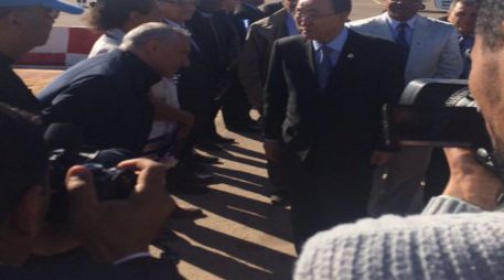 Ban Ki-moon se reunirá el domingo con el presidente argelino, quien apoya a los saharauis. TWITTER / @UN_Spokesperson