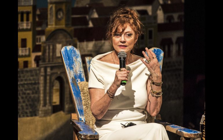 La actriz sostuvo que en EU los electores no están recibiendo la información correcta. AFP / R. Bossio