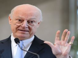 Staffan de Mistura explica que las pláticas seguirán el modelo empleado en las rondas anteriores. AFP / F. Coffrini