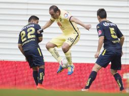 El 'Cuau' jugó con la playera 100 de las Águilas y salió con el gafete de capitán. MEXSPORT / O. Martínez