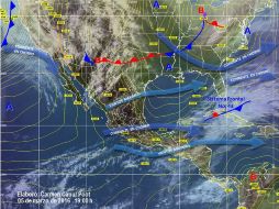 La Conagua también estima fuertes lluvias en Veracruz, Oaxaca, Chiapas, Tabasco, Campeche y Quintana Roo. TWITTER / @conagua_clima