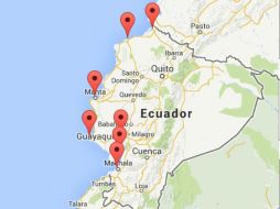 Tuvo su epicentro en la provincia costera de Manabí. ESPECIAL / inocar.mil.ec