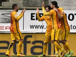 Los delanteros del cuadro catalán fueron siempre letales. AP / A. Barrientos