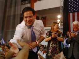 Rubio fue el único candidato que hizo campaña en Puerto Rico, donde estuvo el sábado y en septiembre pasado. EFE / T. Llorca