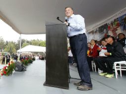 Meade estuvo presente en la inauguración de los XXVI Juegos Nacionales Deportivos y Culturales. NTX / Especial