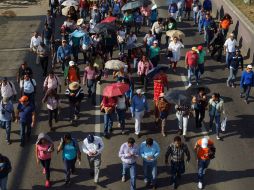 La Coordinadora tiene contemplada una ''megamarcha'' en la ciudad de Morelia. SUN / ARCHIVO