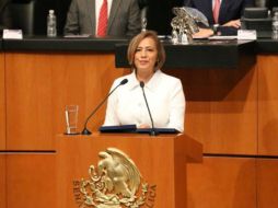 Rosario Marín confía en la sabiduría e inteligencia del pueblo de EU ante las voces demagógicas que enarbola 'el pobre rico'. TWITTER / @Emilio_Gamboa_