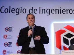 Meade durante el 28 Congreso Nacional del Colegio de Ingenieros Civiles de México. NTX / Especial