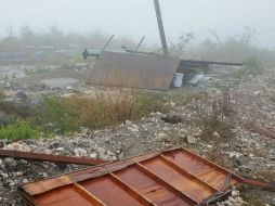 Las luvias han dañado al menos 120 viviendas en 11 municipios. NTX /