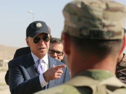 Biden agradece a sus soldados que estén entrenando a militares jordanos para combatir a los extremistas. AP / R. Adayleh