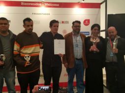 Imagen de los reconocidos en los Premios Paralelos. TWITTER / @IMCINE