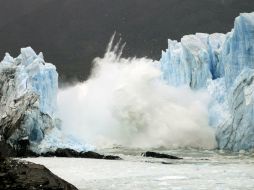 La ruptura del glaciar fue declarado patrimonio de la humanidad por la Unesco. AFP / W. Díaz