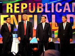 Los cuatro aspirantes republicanos coinciden en que es necesario reforzar las medidas contra los inmigrantes. EFE / G. De Cárdenas