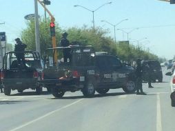 Los bloqueos fueron desactivados por las fuerzas federales y estatales a las 8:30 de la mañana. FACEBOOK / Reynosa Código Rojo