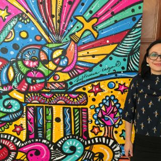 Destaca mural de mexicana en congreso mundial en Berlín