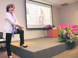 Expertas. Silvia Ruiz Velasco, una de las expositoras invitadas por el hospital. EL INFORMADOR / K. Gómez
