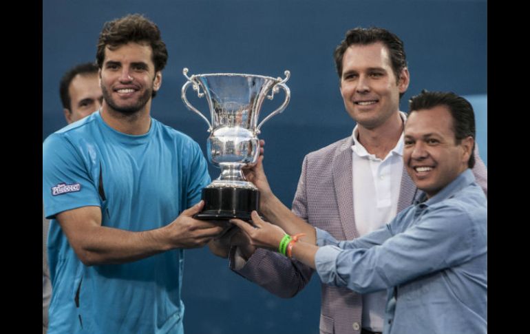 El juego agresivo de Jaziri cautivó a los tapatíos, que terminaron por apoyar al tunecino en un juego de puntos muy largos. EL INFORMADOR / R. Tamayo