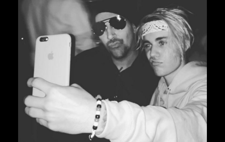 ¿Será que Justin Bieber mostró su lado más ''rebelde'' o Marilyn Manson lució su aspecto más ''fresa''? INSTAGRAM / justinbieber