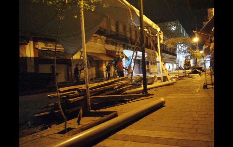 Los trabajos comenzaron desde ayer domingo y continuaron este lunes. ESPECIAL / Gobierno de Guadalajara