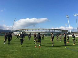 La escuadra mexicana llevó a cabo su primer entrenamiento en suelo portugués. TWITTER / @miseleccionmx