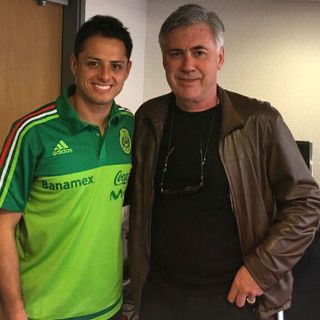 Ancelotti visita a 'Chicharito' en Vancouver