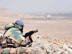 El ejército sirio es apoyado por la aviación rusa en su misión de liberar la ciudad. EFE /