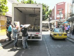 El tránsito de complica especialmente en las calles San Felipe, Juan Manuel e Independencia. EL INFORMADOR / R. Tamayo