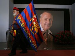 El equipo blaugrana despide así a uno de sus ídolos. AP / M. Fernández