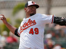 El serpentinero derecho que nació en Penjamillo, Michoacán, lanzó excelente bola en cinco entradas. TWITTER / @Orioles