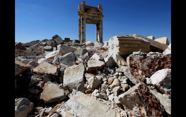 El EI se hizo con el dominio de Palmira en el marco de una ofensiva en el este de Homs. AFP / J. Eid