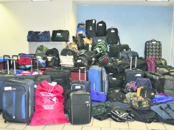 Botín. Se espera que las víctimas del narcotizador acudan a las instalaciones de la Fiscalía Estatal para reclamar su equipaje. ESPECIAL /