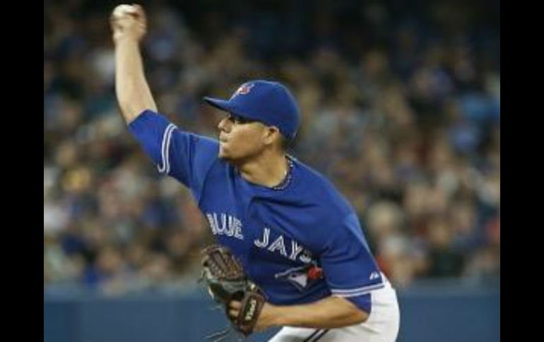 Roberto Osuna lanzó en este cotejo 20 disparos, con 14 strikes, ante cuatro rivales de Tampa Bay que enfrentó. TWITTER / @RobertoOsuna1