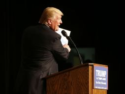 Donald Trump dio datos que fueron desmentidos por especialistas, como que la tasa de desempleo estaba en 20 por ciento. AP / E. Claire