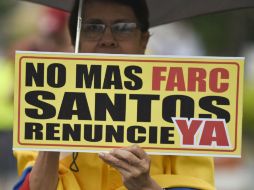 La sociedad colombiana se ha manifestado en contra de la guerrilla. AFP / L. Robayo