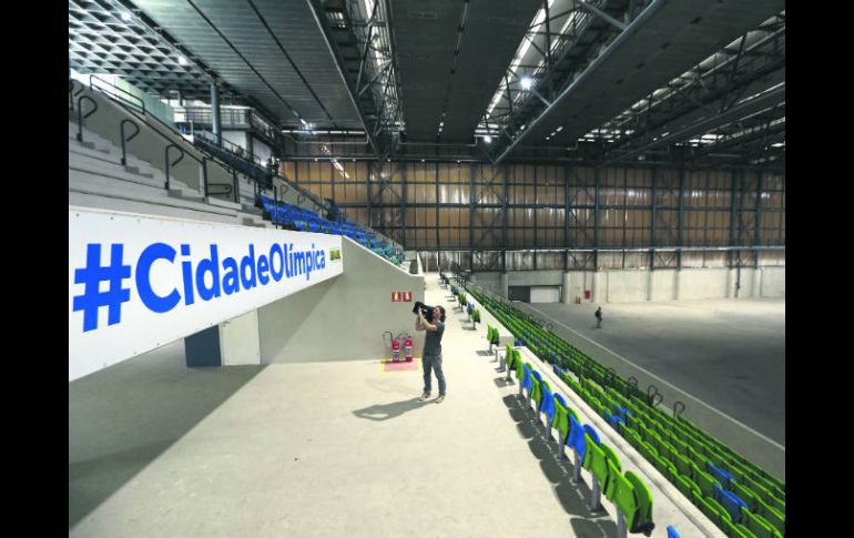 Aspecto de la  Arena de la Juventud, una de las nuevas instalaciones construida para los Juegos Olímpicos. EFE / M. Sayão