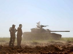 Ayer, terroristas libraron enfrentamientos con las fuerzas del régimen sirio cerca de una base aérea. AFP / M. Sawaf