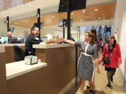 La secretaria de Relaciones Exteriores, Claudia Ruiz Massieu participa en la inauguración del nuevo punto fronterizo. TWITTER / @SRE_mx