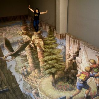 Ilusiones ópticas de tiza, el nuevo atractivo de Playa del Carmen